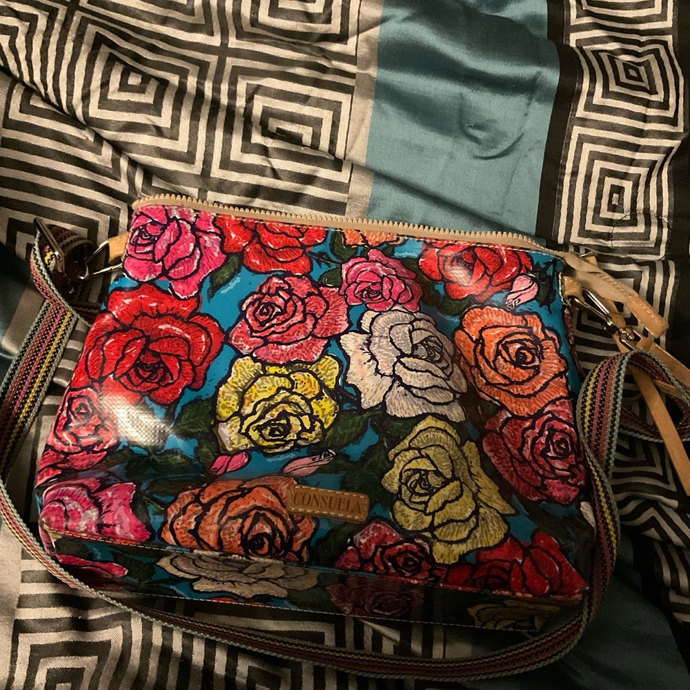 Consuela Vibrant Floral Crossbody Bag
